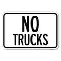 Signmission Truck Sign No Trucks Heavy-Gauge Aluminum Sign, 12" x 18", A-1218-22786 A-1218-22786